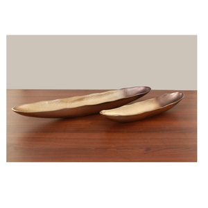 Tazón de plato de Metal de doble tono de Venta caliente plato de servicio de tendencia superior para fiestas de cocina diarias para ensalada fruta Chocolate tuerca - Product Image 6