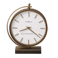 Relojes de mesa de escritorio de madera con soporte de Metal de Color negro de aspecto Simple para sala de estar dormitorio con Color y tamaños personalizados
