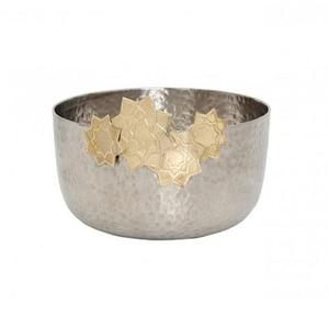 Bol de chocolats de couleur argentée en acier inoxydable bol de service de vaisselle de forme ronde fait à la main pour l'hôtel et le restaurant - Product Image 1