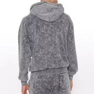 Sudadera con capucha y pantalones de chándal con logotipo personalizado de 500 GSM 100% algodón en blanco - Product Image 2