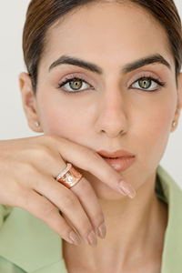 Anillos de mujer, joyería de lujo, nuevo diseño, anillos de joyería fina de oro sólido con anillo de diamantes reales para joyería de mujer - Product Image 5