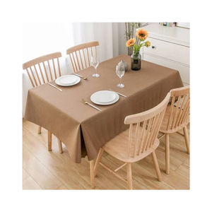 Modern Abstract Striped Oval Tablecloth Cotton <b>Linen</b> Printed Washable Home Dining Cover Green Yellow Beige Patterned Design - Product Image 4