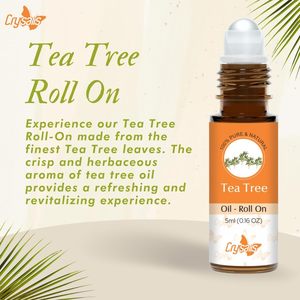 Crysalis Pure & Natural 5ml Roll-on Arbre à Thé Huile Essentielle pour Cheveux 0.16 FLoz - Product Image 3