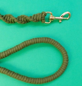 สายจูงสุนัขทำมือจากเชือกฝ้าย: สายจูงแบบถักสำหรับสุนัขขนาดเล็กถึงกลาง - Product Image 4