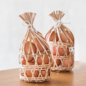 Récipients d'emballage durables pour œufs de poule paniers en bambou naturel panier à œufs le moins cher marque privée personnalisée accepter - Product Image 4