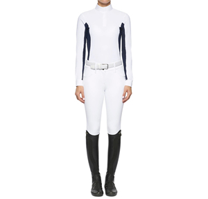 Camisas Ecuestres Modernas al por Mayor, Ropa de Equitación Personalizada con Capa Base de Poliéster Transpirable y Malla - Product Image 5