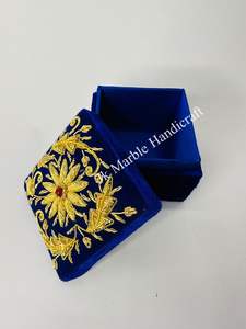 Handmade Shanell and Silk Fabric Jewelry <b>Storage</b> Solution <b>Box</b> Customized Style with Beautiful Pattern-Best Price Wholesale - Product Image 6