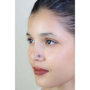 925เงิน nosepin nazakat ทับทิมสำหรับวัตถุประสงค์ของขวัญ - Product Image 3