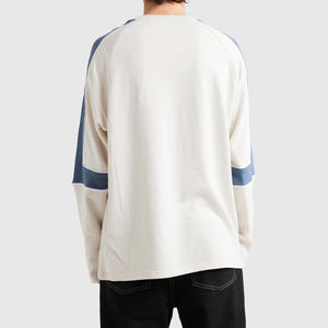 Nouvelle mode 2025 dernière surdimensionné coton mélangé hommes sweats surdimensionnés vêtements d'hiver Logo personnalisé surdimensionné sweats unis - Product Image 4