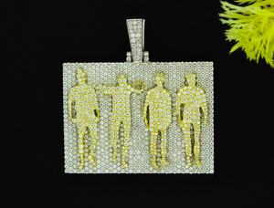 จี้เงินแท้ 925 ทรงกลม สลักโลโก้ตามสั่ง ประดับเพชรโมอิสซาไนต์ ของขวัญสำหรับเพื่อน - Product Image 5