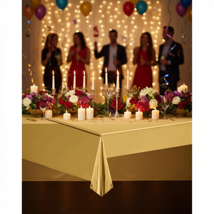 Mantel Dorado para Fiestas Party Love de 137x183cm para Decoración de Fiestas - Product Image 3
