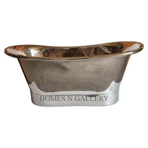 Baignoire autoportante de style classique de luxe de haute qualité faite à la main avec un égouttoir en laiton de forme ovale pour tremper votre salle de bain - Product Image 3