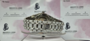 Reloj de Lujo para Hombre con Diamantes Moissanita VVS Totalmente Incrustados de Calidad Prémium y Estilo Antiguo con Envío Gratis - Product Image 5