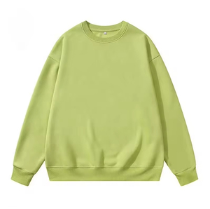 Venta al por mayor de diseño personalizado de manga larga sudadera de los hombres cuello redondo patrón sólido ropa de calle para el invierno fabricado al aire libre - Product Image 5