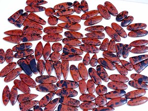 หินควอตซ์มะฮอกกานีหินออบซิเดียนธรรมชาติอัญมณีทรงหลวมสำหรับทำเครื่องประดับ - Product Image 4