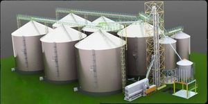 New Galvanized Steel Hopper Cone Bottom Silo Grain Storage <b>Bin</b> 500T 1000T <b>Automatic</b> Farm Use Agricultural System 2 Year Warranty - Product Image 1