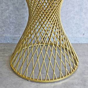 Table de bar ronde contemporaine avec plateau en pierre, diamètre 70 cm, pieds en fer, pour café, bar à domicile, événements, usage domestique - Product Image 5