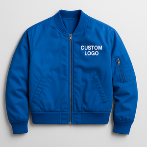 Veste bombardier personnalisée hommes femmes | Streetwear Varsity Flight Jacket | Fabricant de vestes de mode brodées OEM en gros - Product Image 1