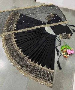 Nouvelle arrivée : Lehenga en coton et soie pour femmes, tenue de soirée, choli avec chemisier, vente en gros de vêtements - Product Image 6