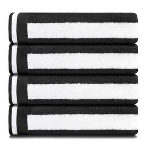 Custom Own Logo New Design Double Sides Solid Color Linen Terry Disposable Absorbent Thick High Quality Bath <b>Towel</b> <b>Sets</b> - Product Image 4