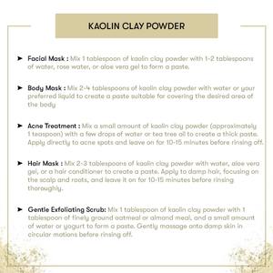 Poudre d'argile kaolin multi-usage pour les soins et le coiffage des cheveux - Product Image 3