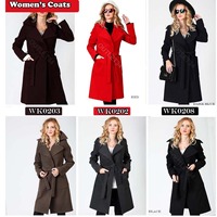 Vêtements de bonne qualité Europe long manteau peigné nouvelle laine et mélanges ou vêtements en cuir véritable pour femme fabriqués à Istanbul en Turquie