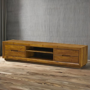 Magnificent <b>Rustic</b> Classic Teak <b>TV</b> <b>Cabinet</b> with 4 Drawers Sustainable Living Room Furniture - Product Image 6