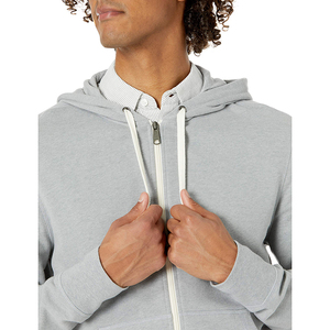 Sweats à capuche thermiques pour hommes, nouveaux et élégants, avec fermeture éclair et design de logo surdimensionné pour l'hiver - Product Image 3
