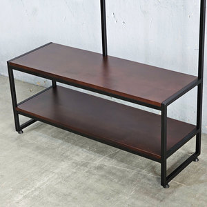 Silla para cambiar zapatos con percheros integrados, estructura de madera y hierro - Zapateros y soportes para zapatos Modelo KG68060 - Product Image 5