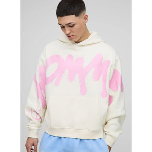 Sudadera extragrande personalizada con capucha para hombre, Jersey de algodón de peso pesado, sudadera en blanco con bordado disponible en Tallas grandes - Product Image 4