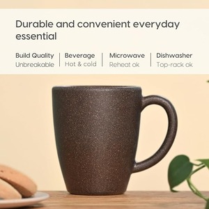 Mug en céramique écologique de luxe, finition brillante, design moderne durable, couvercle personnalisable, capacité économique, WORLD CRAFT IMPEX - Product Image 4