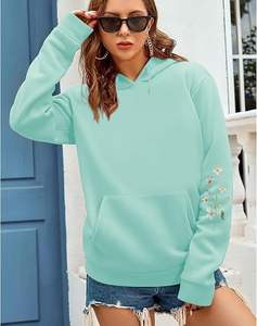 Sweat à capuche vintage pour femme, coupe ample, camouflage, impression en relief, lavage à l'écran, réfléchissant, coupe ample, manches régulières, tendance - Product Image 5