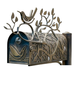 Black Polished Letter Box Residential Parcel Box Handmade Outdoor Combination Lock for Home Outdoor Usage - Product Image 3