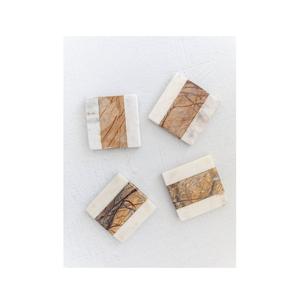 Posavasos liso de mármol de buena venta, posavasos de piedra más demandados para decoraciones de mesa, fiestas de boda, bares y restaurantes - Product Image 3