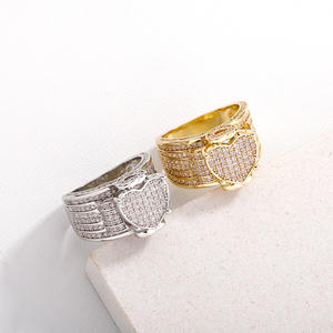 Anillos de Hip Hop para mujer con diamantes cultivados en laboratorio de alta calidad, gran oferta, oro de 14 KT, VVS, claridad, joyería de moda de boda de lujo - Product Image 4
