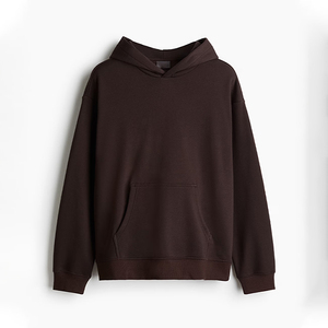 Sweat-shirt à col rond pour homme, taille XL, 100% coton, coupe régulière, manches longues, décontracté, uni, tissé, doublé, écologique, teinture unie - Product Image 4