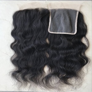 Cutícula alineada Raw Temple Cabello humano HD Cierre de encaje 4x4 5x5 6x6 7x7 Proveedor indio Precios al por mayor Suministro directo - Product Image 1