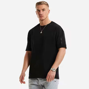 Camiseta de algodón 100% de gran tamaño para hombre, camiseta unisex de moda de calle con impresión digital fresca, logotipo personalizado al por mayor, transpirable, secado rápido - Product Image 2