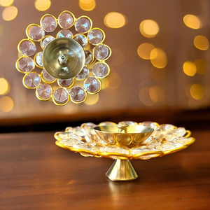 Laiton Diyas Pooja Accessoires Lotus Diyas Pour La Décoration De La Maison Festival Décoration Cadeaux De Noël Diwali Cadeau - Product Image 5