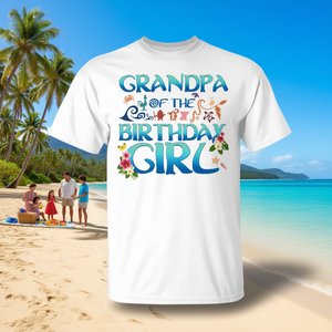 Simpatica maglietta per famiglie a tema Avventura in Oceania per il compleanno del nonno, idea regalo omaggio per il nonno - Product Image 1