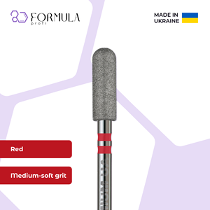 หัวเจียรเพชรทรงกระบอกกลม ความแม่นยำสูง ขนาด 4.0 มม. สีแดง - Product Image 1