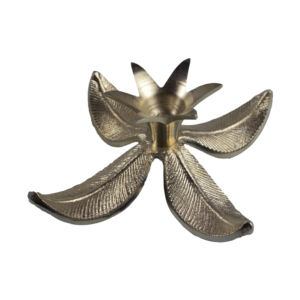 Bougeoir en métal plaqué cuivre finition matériau solide design idéal pour les fêtes de fête et la décoration intérieure. - Product Image 6