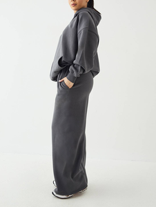 Conjunto Deportivo Informal de Invierno para Mujer, Fabricante Profesional, Chándal Deportivo de Poliéster, Talla Grande, Transpirable, con Capucha - Product Image 2