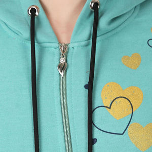 Sudaderas con cremallera cómodas hechas en Pakistán para mujer, sudaderas con cremallera de diseño único, sudaderas con cremallera transpirable para mujer - Product Image 5