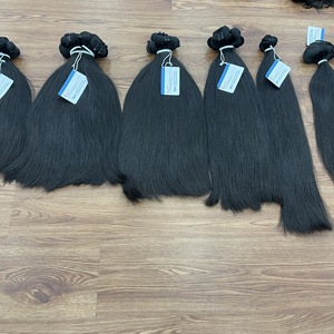 Extensiones de Cabello Virgen Remy Vietnamita de Alta Calidad al por Mayor, Doble Trama, Cabello Liso Natural, Todos los Colores, Teñible, 100g - Product Image 5