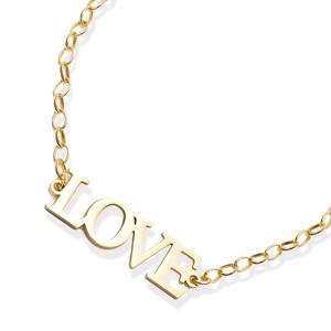 Love Letter Design <b>Charm</b> Chain Bracelet Turkish Handmade Wholesale 925 Sterling Silver Jewelry - Product Image 4