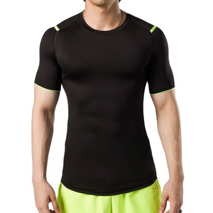 เสื้อยืดผู้ชายผ้าฝ้าย 100% แบบรัดรูป ทรงยาว สำหรับวิ่ง ใส่สบาย ยืดหยุ่น คอกลม แห้งเร็ว ระบายอากาศได้ดี - Product Image 5