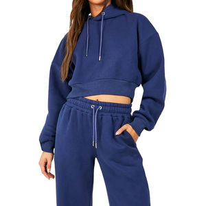 Hoodies Crop Top Personnalisables Style Urbain 2026 – Vente en Gros, Unis, Respirants, Idéaux pour l'Hiver, Personnalisation Possible pour la Vente en Ligne - Product Image 1