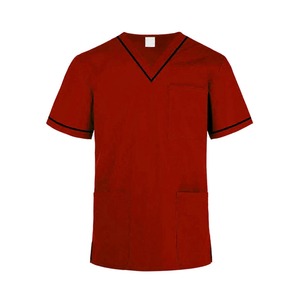 Vente en gros de blouses d'hôpital à manches courtes avec logo personnalisé blouses d'infirmière respirantes et lavables avec logo personnalisé pour les médecins - Product Image 3