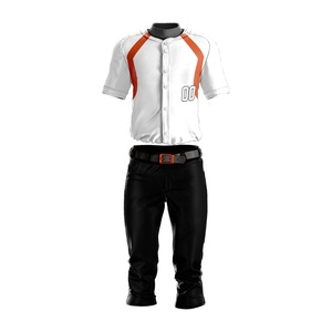 Unisex High Quality Sublimation Printing Quick Dry Breathable Lightweight <b>Baseball</b> Jersey Pant Sets Customizable Plus Size - Product Image 1